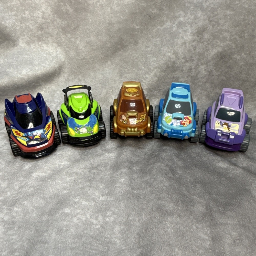 Disney Pixar Toy Story Push N Go Cars Buzz Woody Zurg Ariel‎ & Belle Lot Of 5